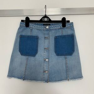 Armani Exchange A line Denim Skirt